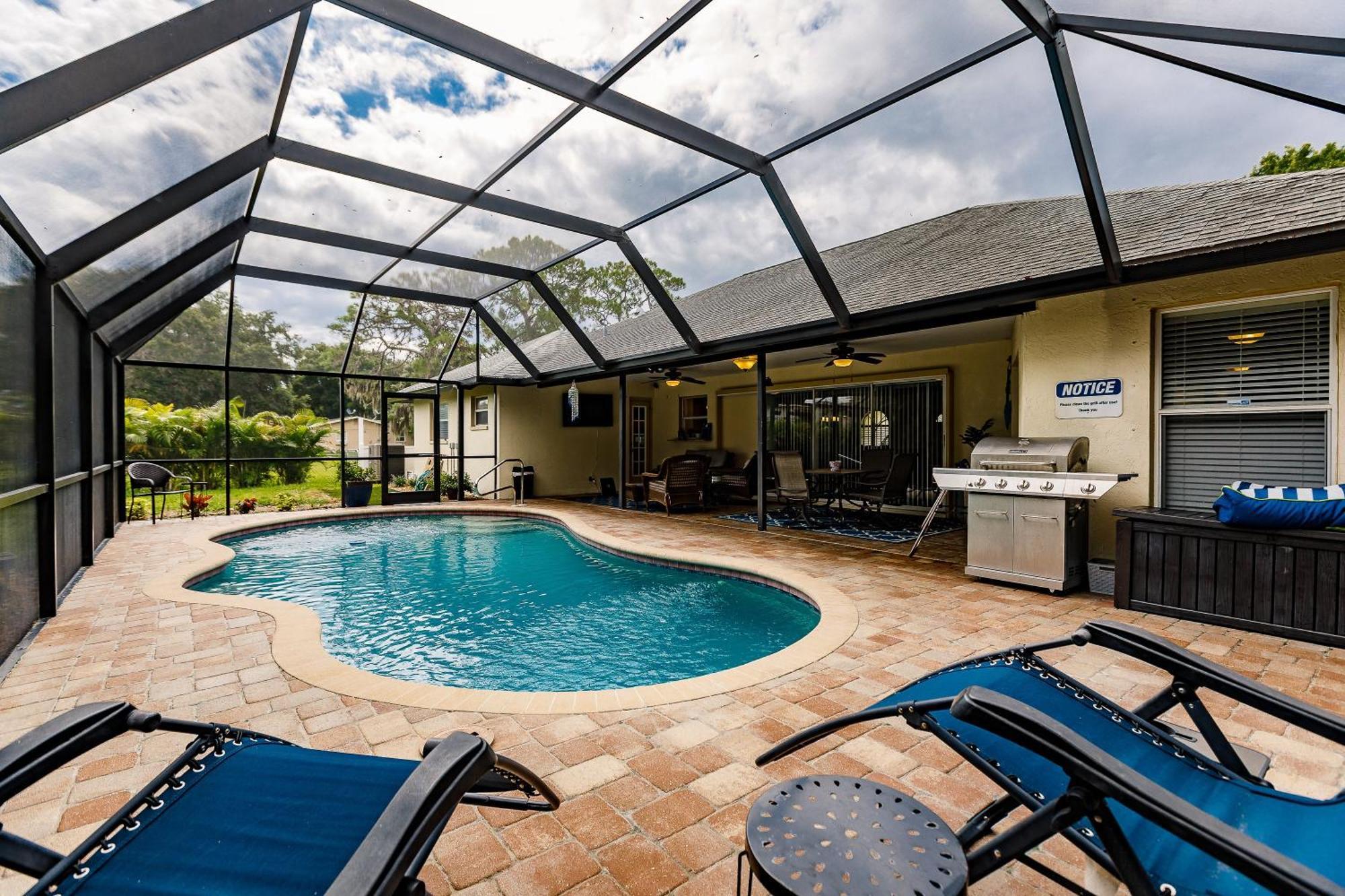 Sunny Oasis Getaway -Heated Pool-Mini Golf-Near Beach Nokomis Eksteriør billede